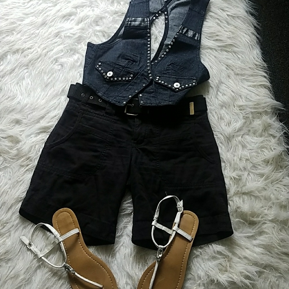 Sanctuary surplus black shorts